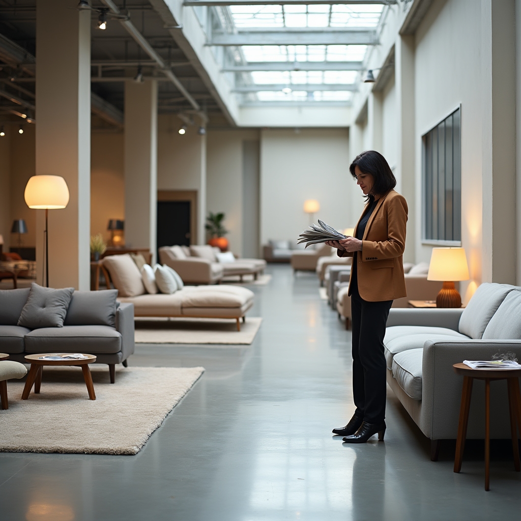 Selezione di arredi da showroom partner per home staging